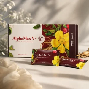 AlphaMax V+ women's wellness supplement box