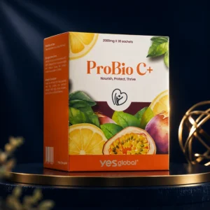 ProBio C+ probiotic vitamin C and zinc sachets box