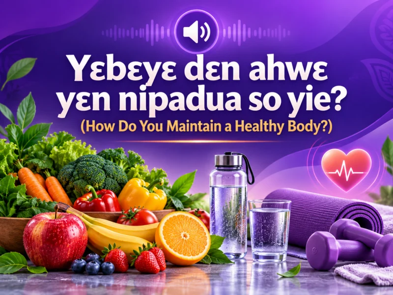 Twi audio lesson: healthy body