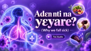 Twi audio lesson: why we fall sick